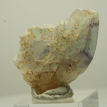 Seltene Phantom Fluorit Stufe, grün lila Omehane, Namibia 46*31*14mm #13707