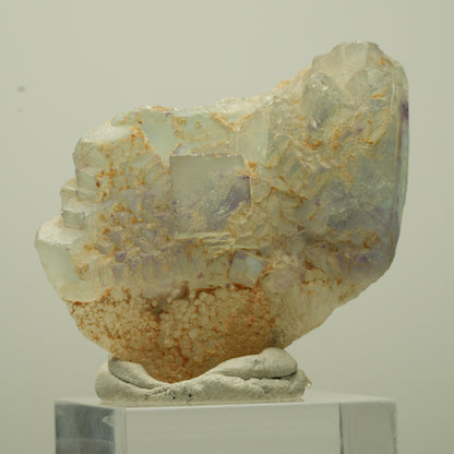 Seltene Phantom Fluorit Stufe, grün lila Omehane, Namibia 46*31*14mm #13707