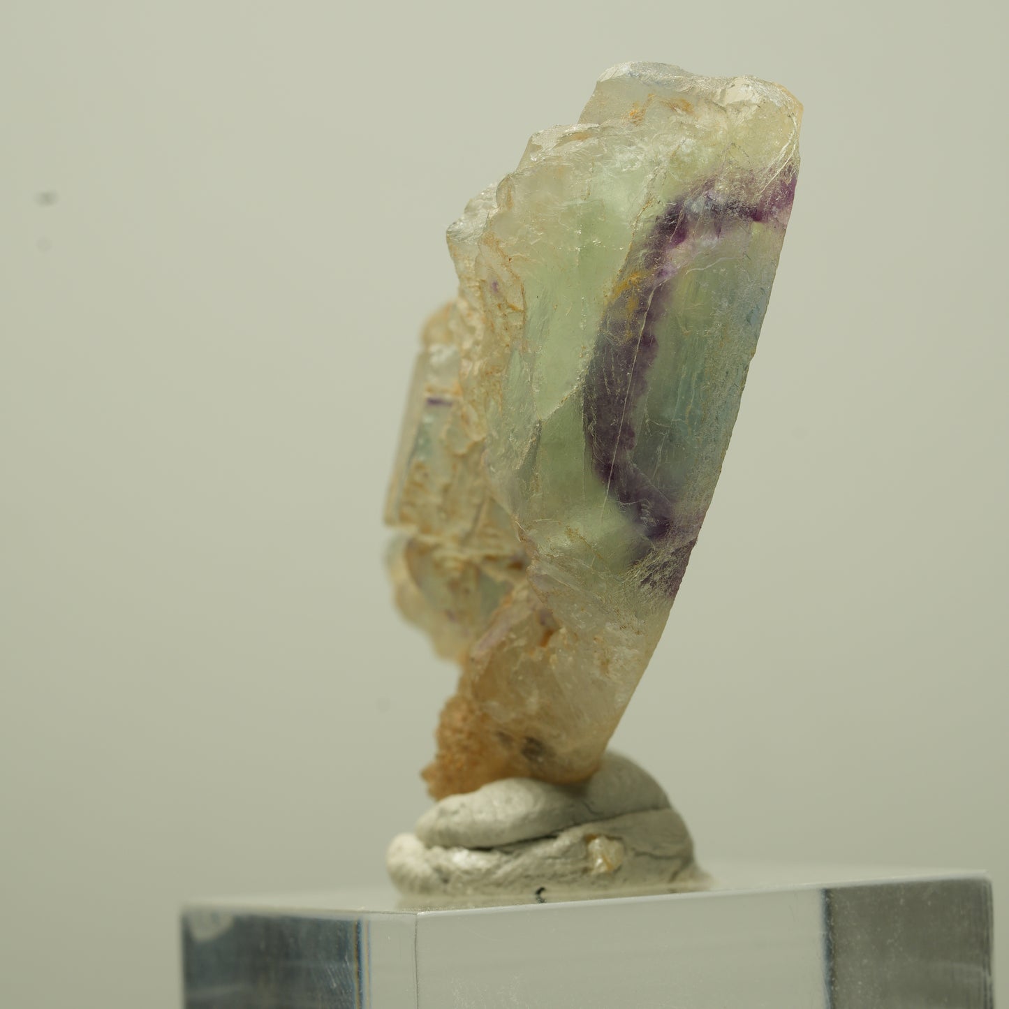 Seltene Phantom Fluorit Stufe, grün lila Omehane, Namibia 46*31*14mm #13707