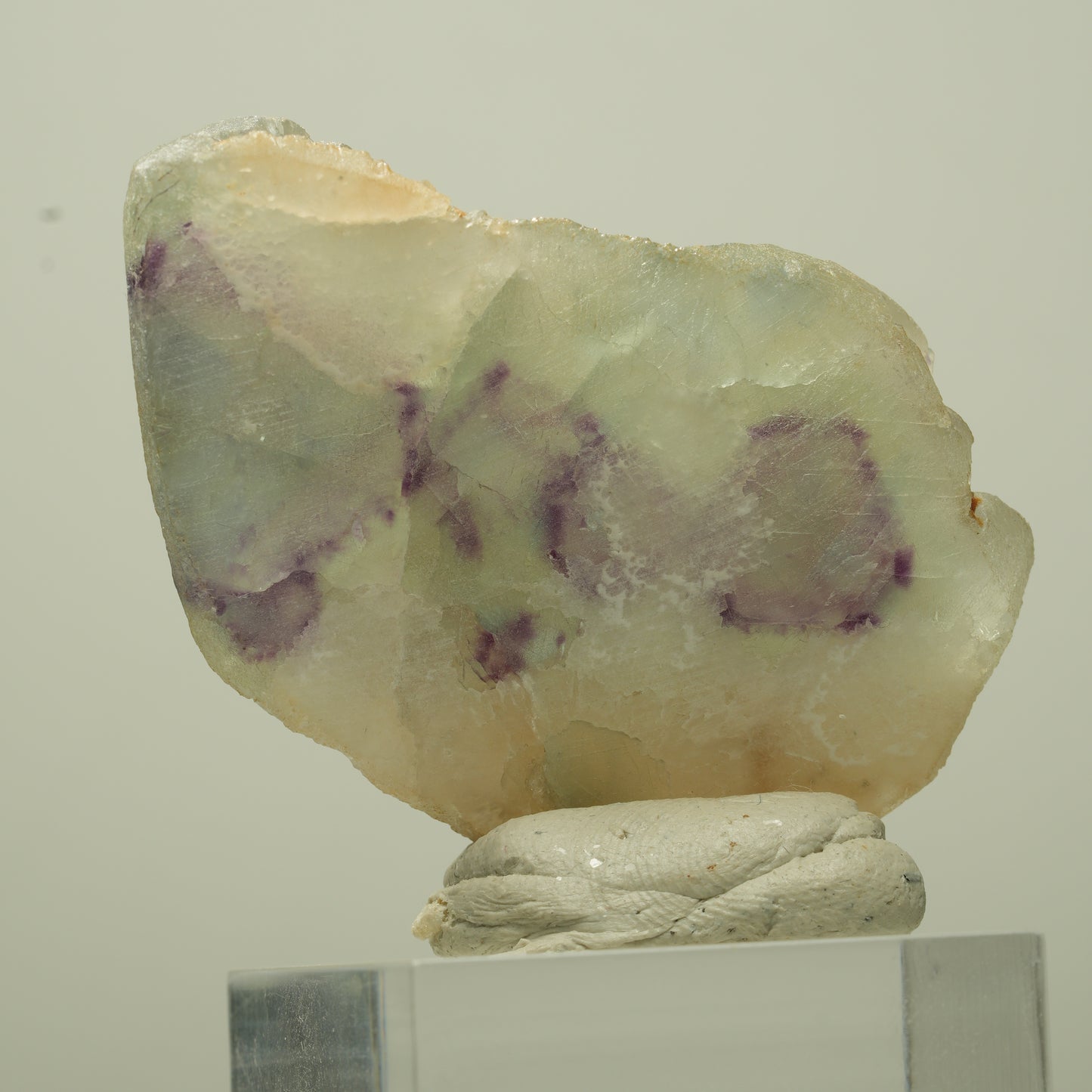 Seltene Phantom Fluorit Stufe, grün lila Omehane, Namibia 46*31*14mm #13707