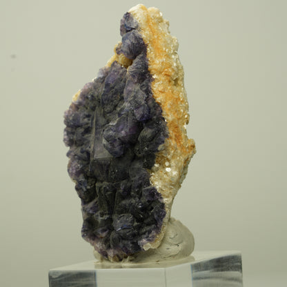 Seltene Phantom Fluorit Würfel, Muskovit Stufe Erongo, Namibia 54*30*18mm #13709