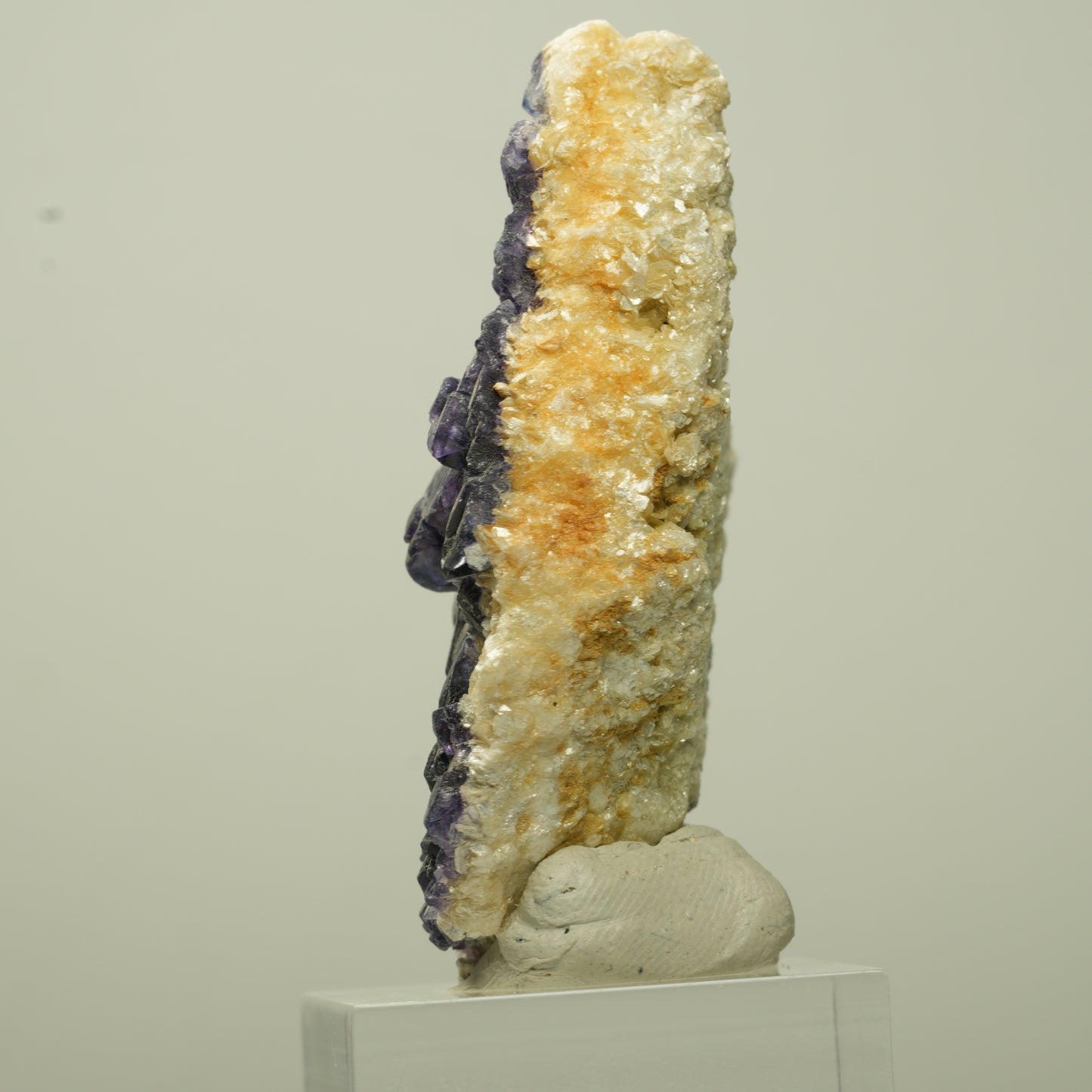 Seltene Phantom Fluorit Würfel, Muskovit Stufe Erongo, Namibia 54*30*18mm #13709