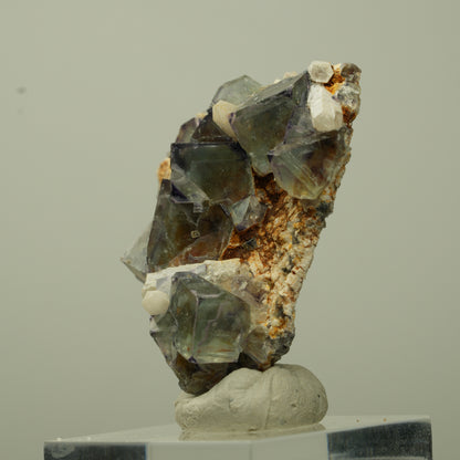 Rare Fluorite fantôme cubique, Quartz, Orthose Brandberg, Namibie 39*34*17mm #13711