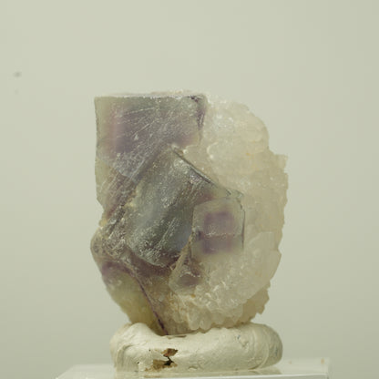 Schöne Phantom Fluorit Würfel auf Quarz Stufe Omehane, Namibia 32*32*21mm #13712