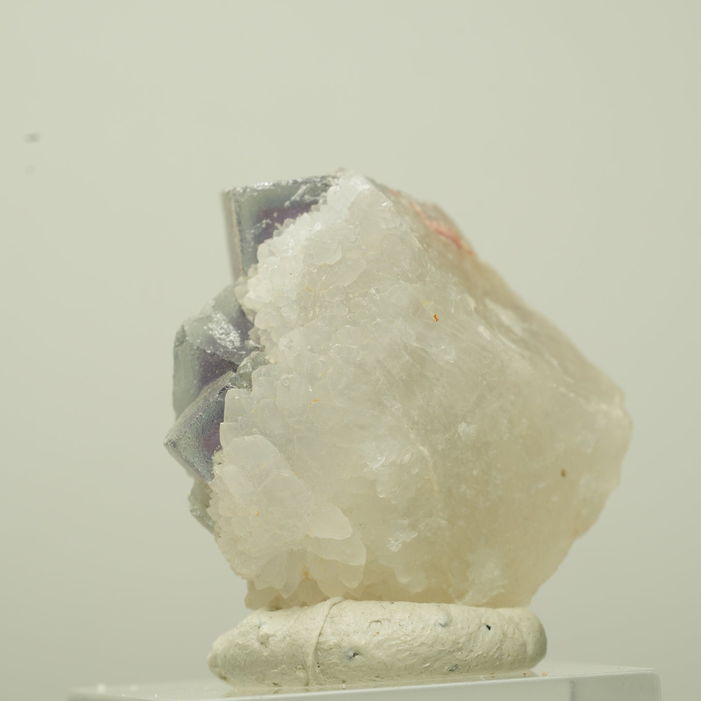 Schöne Phantom Fluorit Würfel auf Quarz Stufe Omehane, Namibia 32*32*21mm #13712