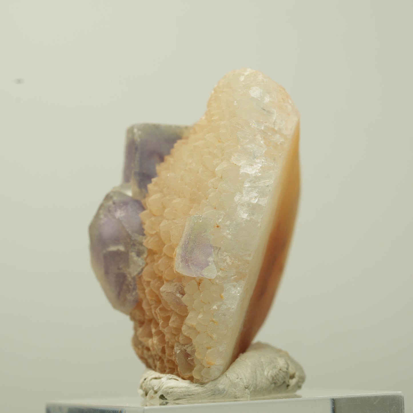 Schöne Phantom Fluorit Würfel auf Quarz Stufe Omehane, Namibia 35*33*19mm #13713