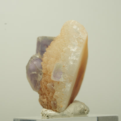 Schöne Phantom Fluorit Würfel auf Quarz Stufe Omehane, Namibia 35*33*19mm #13713