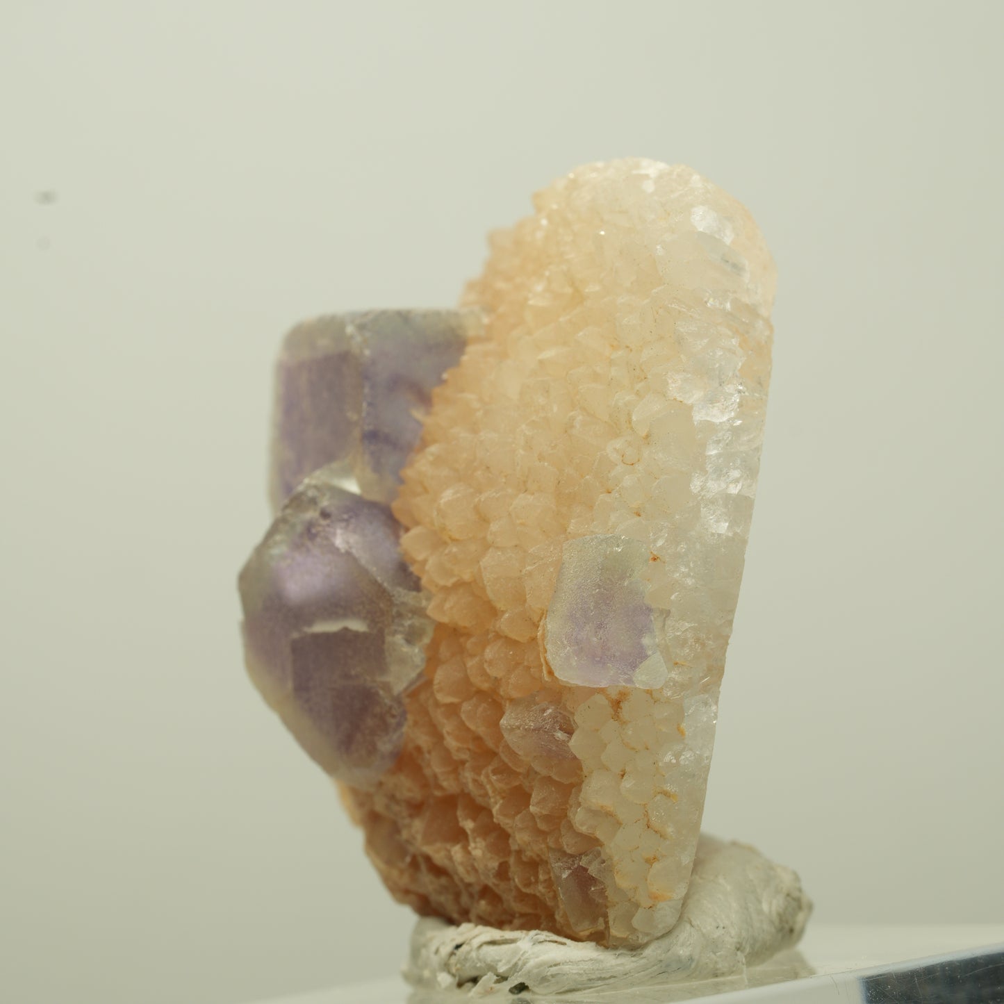 Schöne Phantom Fluorit Würfel auf Quarz Stufe Omehane, Namibia 35*33*19mm #13713