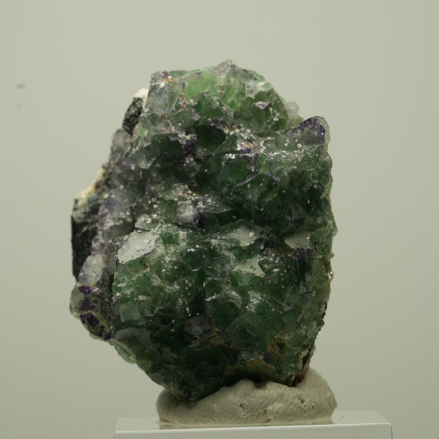 Phantom Fluorit Würfel, Schörl Turmalin, Muskovit Erongo, Namibia 39*34*20mm #13720