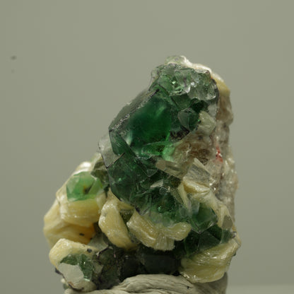 Phantom Fluorit Würfel, Schörl Turmalin, Muskovit Erongo, Namibia 30*24*23mm #13722