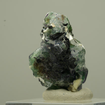 Phantom Fluorit Würfel, Schörl Turmalin, Muskovit Erongo, Namibia 31*21*19mm #13726