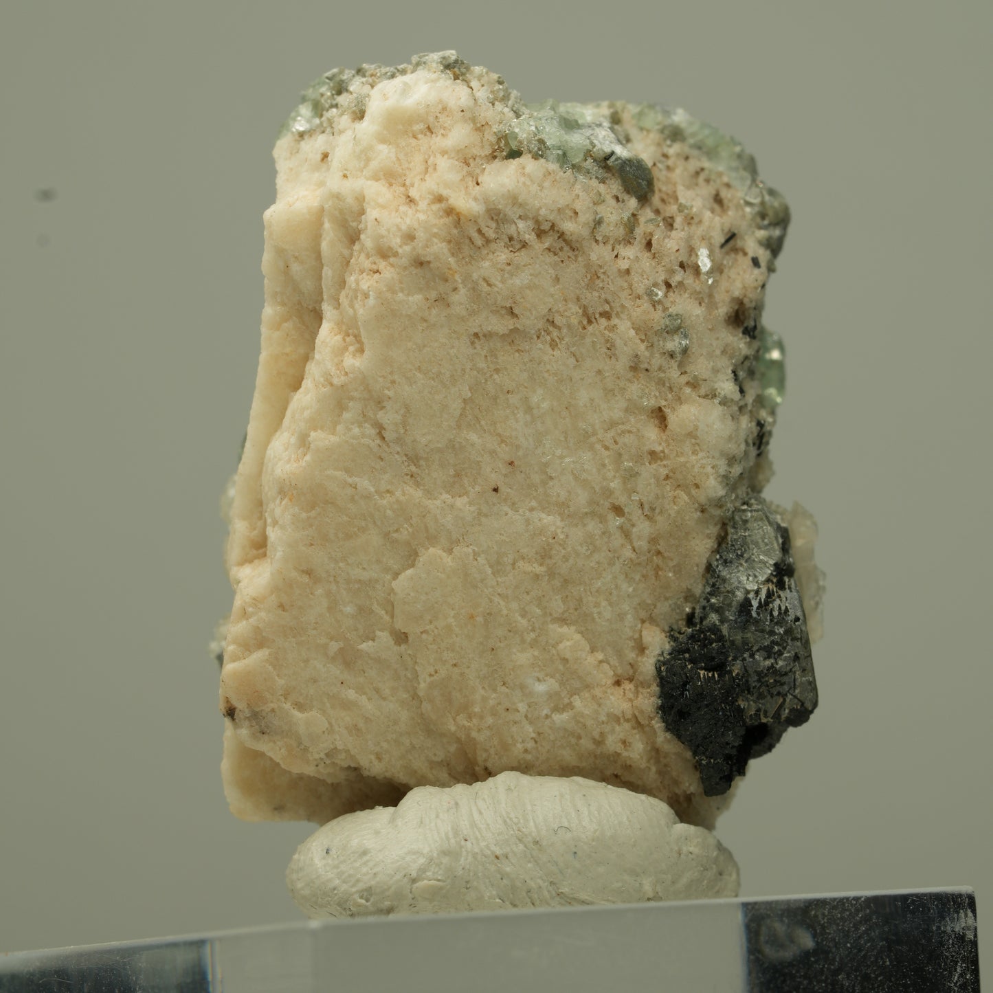 Seltene Phantom Fluorit, Orthoklas, Hyalit Opal Stufe Erongo, Namibia 34*24*18mm #13728