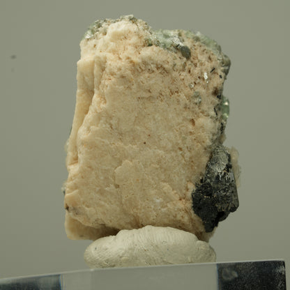 Seltene Phantom Fluorit, Orthoklas, Hyalit Opal Stufe Erongo, Namibia 34*24*18mm #13728