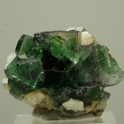 Phantom Fluorit Würfel, Schörl Turmalin, Muskovit Erongo, Namibia 36*29*19mm #13729