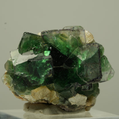 Phantom Fluorit Würfel, Schörl Turmalin, Muskovit Erongo, Namibia 36*29*19mm #13729