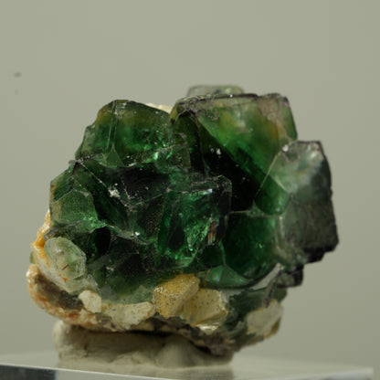 Phantom Fluorit Würfel, Schörl Turmalin, Muskovit Erongo, Namibia 36*29*19mm #13729
