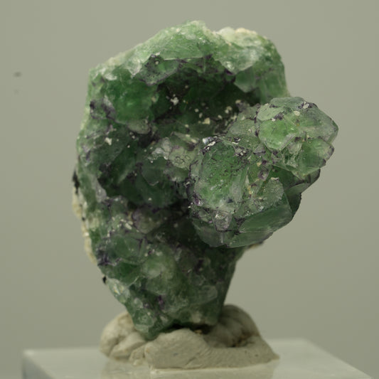 Phantom Fluorit Würfel, Schörl Turmalin, Muskovit Erongo, Namibia 33*24*23mm #13730