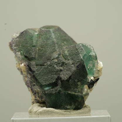 Phantom Fluorit hexagonal, Schörl Turmalin, Muskovit Erongo, Namibia 32*23*23mm #13731