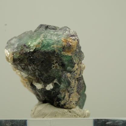 Phantom Fluorit hexagonal, Schörl Turmalin, Muskovit Erongo, Namibia 32*23*23mm #13731