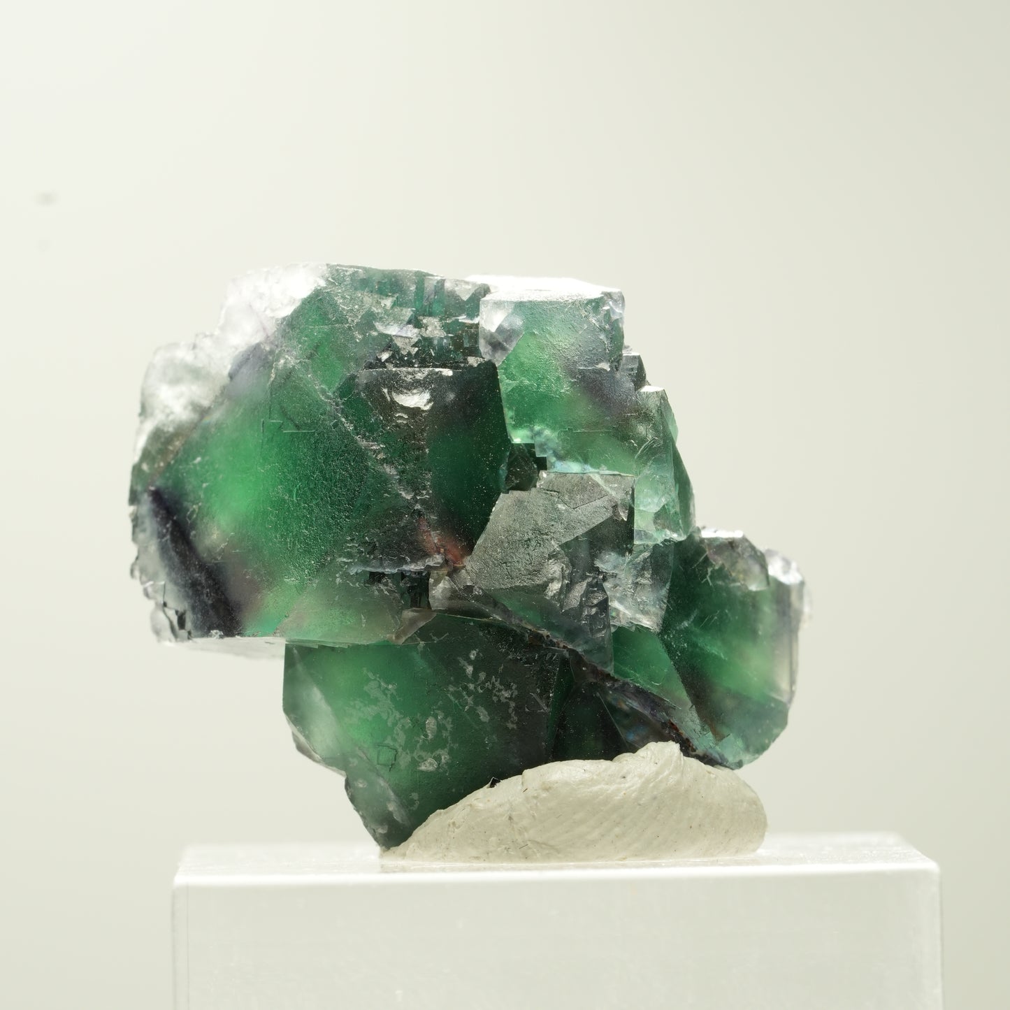 Seltene Phantom Fluorit Würfel Stufe, grün lila Erongo, Namibia 29*23*19mm #13735