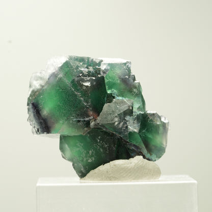 Seltene Phantom Fluorit Würfel Stufe, grün lila Erongo, Namibia 29*23*19mm #13735