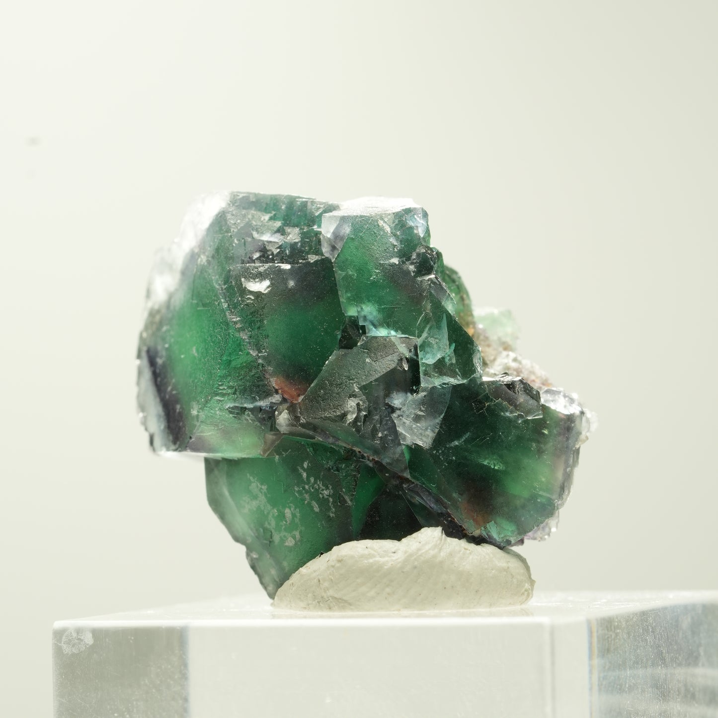 Seltene Phantom Fluorit Würfel Stufe, grün lila Erongo, Namibia 29*23*19mm #13735