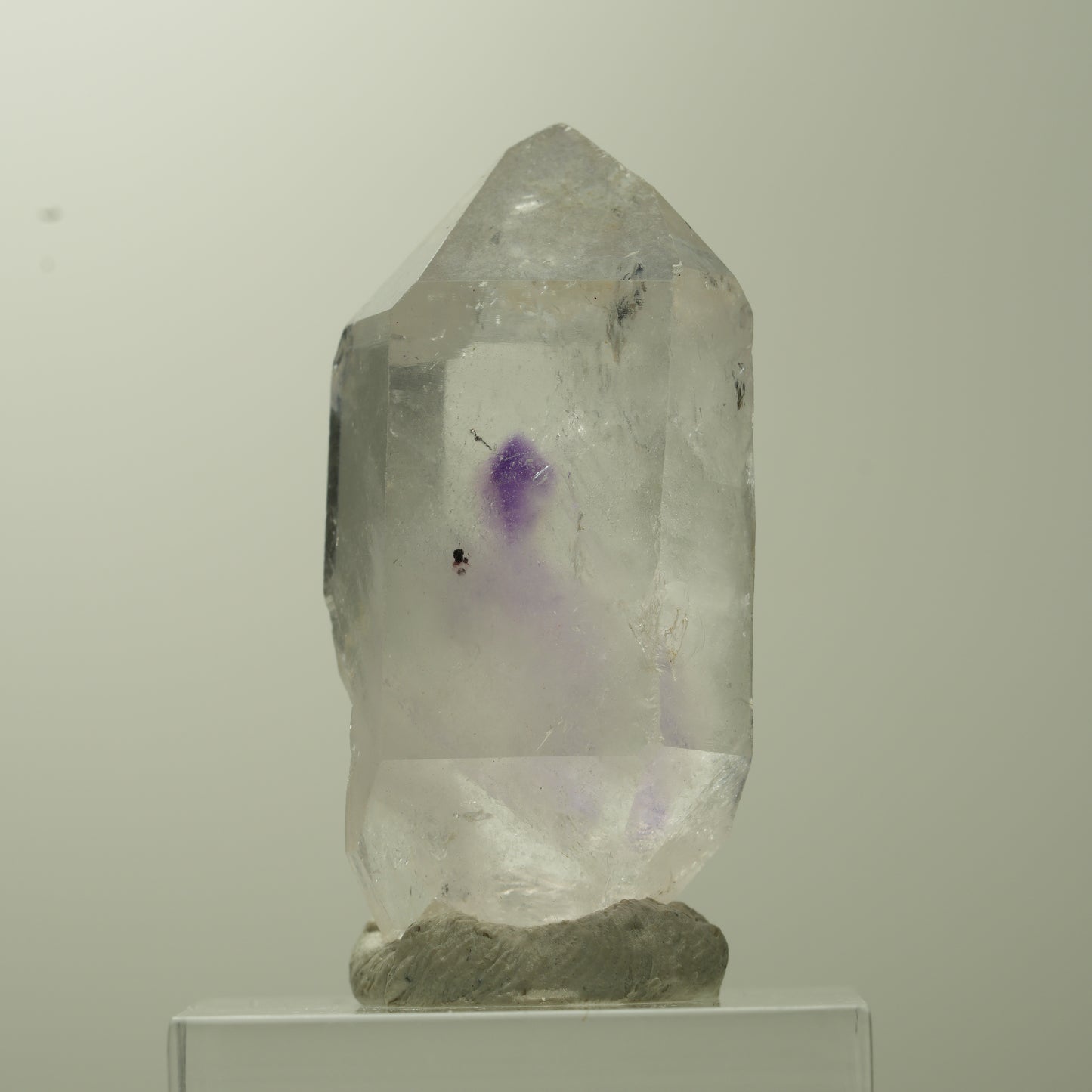 Klare Phantom Amethyst Doppelender Spitze Streep Mine, Goboboseb, Namibia 38*19*15mm #13741