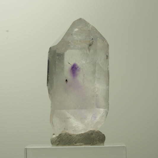 Klare Phantom Amethyst Doppelender Spitze Streep Mine, Goboboseb, Namibia 38*19*15mm #13741