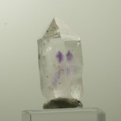 Klare Phantom Amethyst Doppelender Spitze Streep Mine, Goboboseb, Namibia 38*19*15mm #13741