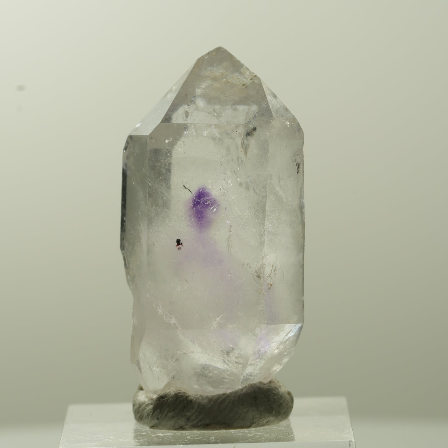 Klare Phantom Amethyst Doppelender Spitze Streep Mine, Goboboseb, Namibia 38*19*15mm #13741