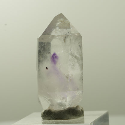 Klare Phantom Amethyst Doppelender Spitze Streep Mine, Goboboseb, Namibia 38*19*15mm #13741