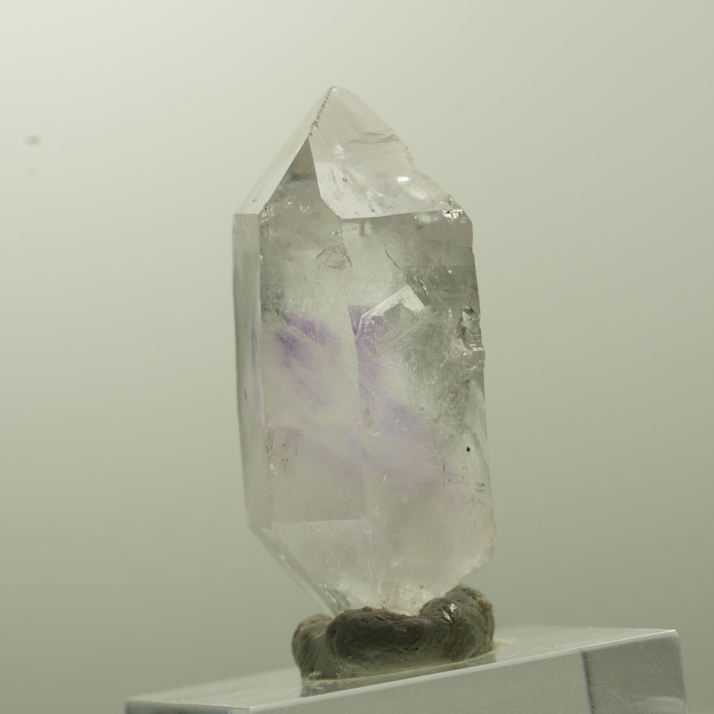 Klare Phantom Amethyst Doppelender Spitze Streep Mine, Goboboseb, Namibia 38*19*15mm #13741
