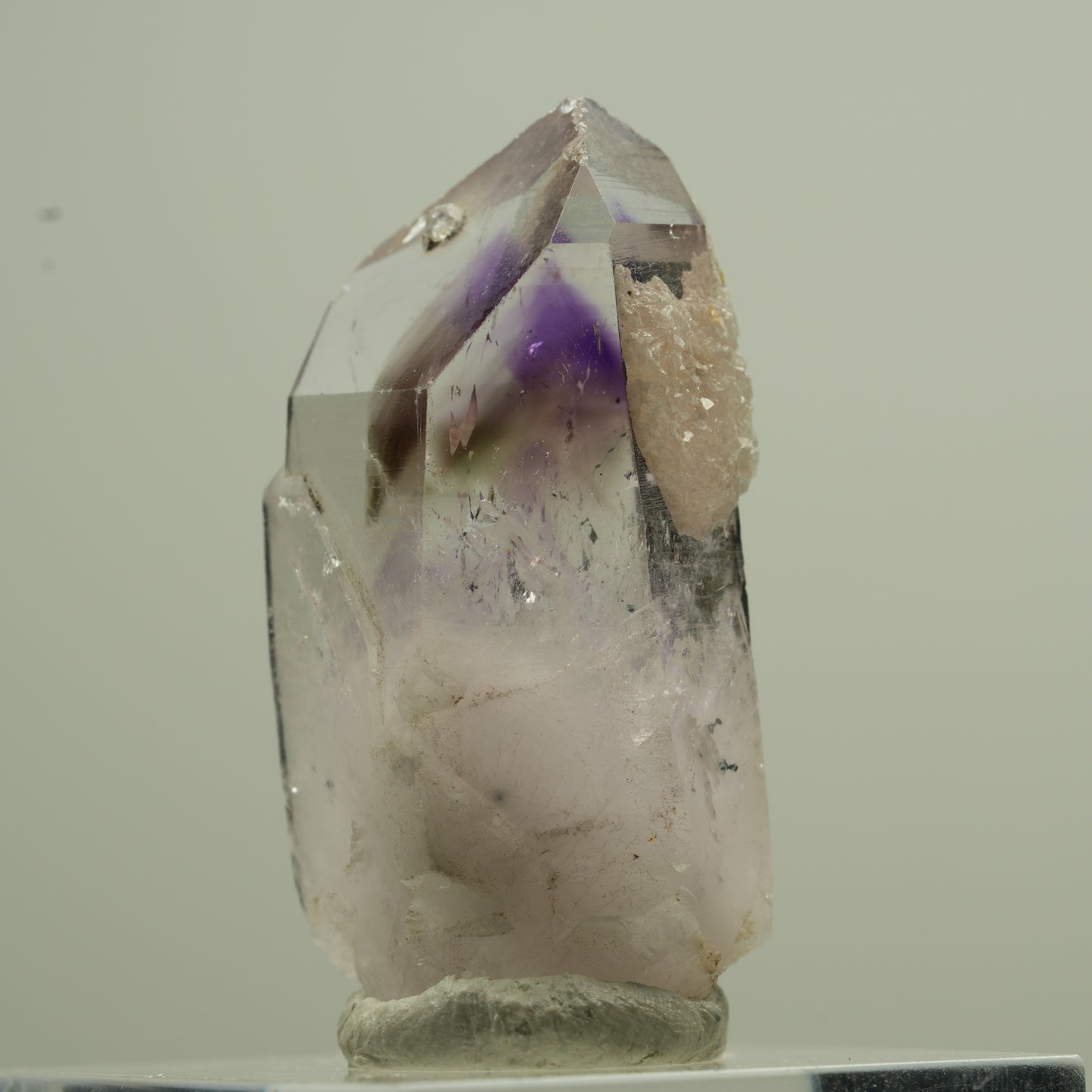 Seltene Phantom Amethyst, Analcim Spitze Streep Mine, Goboboseb, Namibia 35*18*15mm #13742