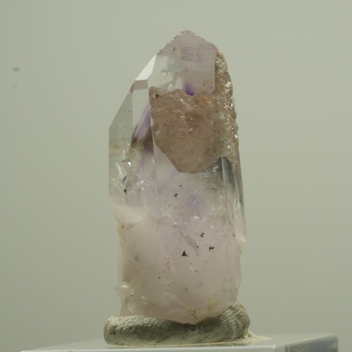 Seltene Phantom Amethyst, Analcim Spitze Streep Mine, Goboboseb, Namibia 35*18*15mm #13742