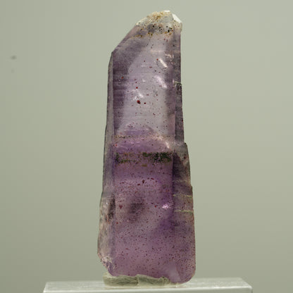 Quartz fantôme d'améthyste rare avec pointe de sceptre de fer Brandberg, Namibie 20*7*5mm #13743