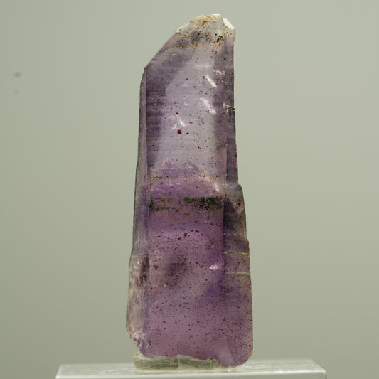 Seltene Phantom Amethyst Zepter mit Eisen Spitze Brandberg, Namibia 20*7*5mm #13743