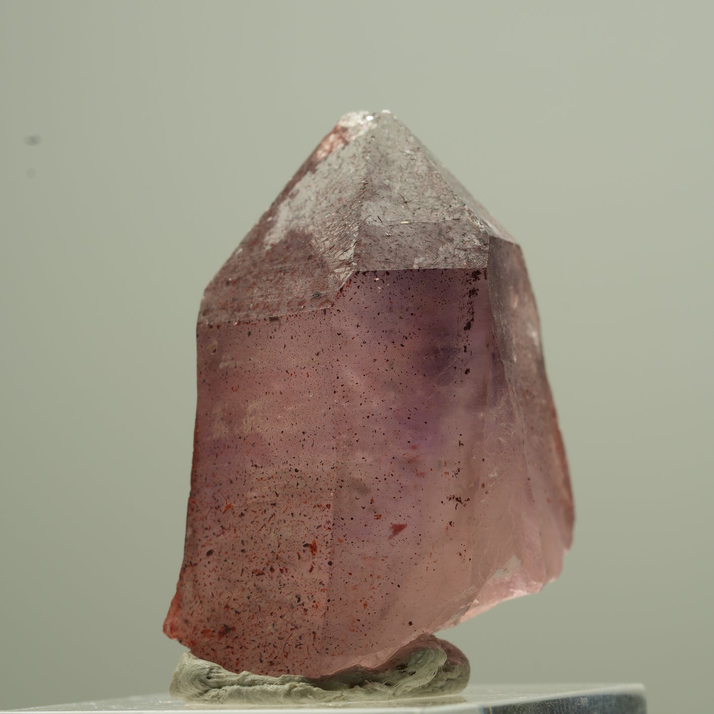 Seltene Phantom Amethyst Zepter mit Eisen Spitze Goboboseb, Namibia 18*13*12mm #13744