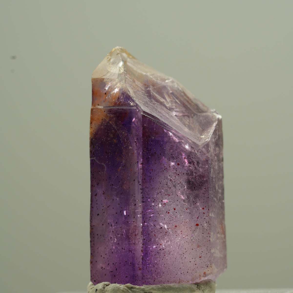 Enhydro Phantom Amethyst Spitze, 1x Blase Goboboseb, Namibia 14*8*7mm #13745