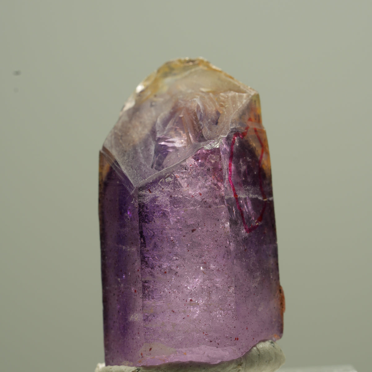 Enhydro Phantom Amethyst Spitze, 1x Blase Goboboseb, Namibia 14*8*7mm #13745