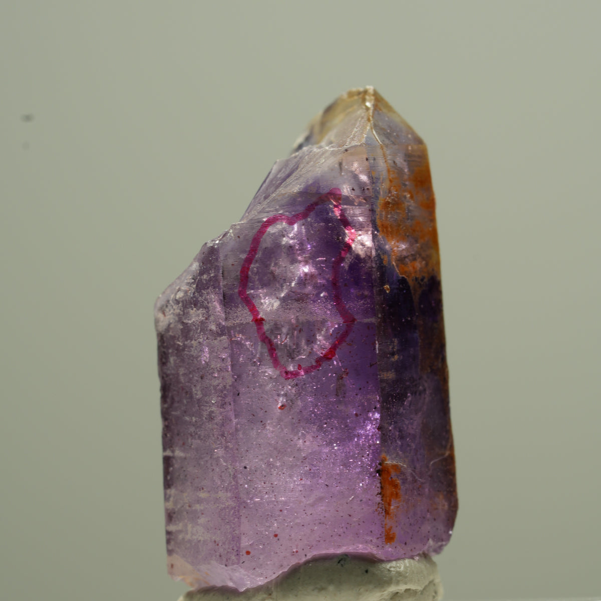 Enhydro Phantom Amethyst Spitze, 1x Blase Goboboseb, Namibia 14*8*7mm #13745