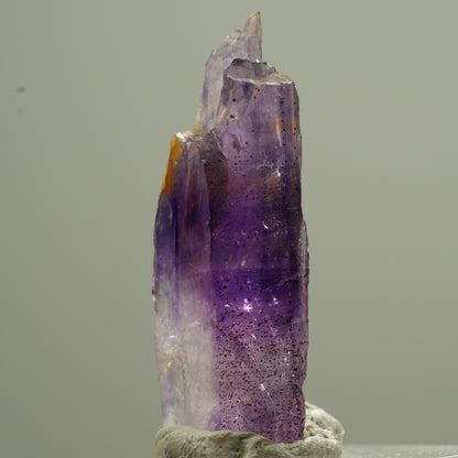 Klare Lemurian Phantom Amethyst Spitze Goboboseb, Namibia 33*12*8mm #13746