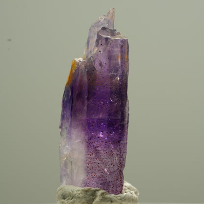 Klare Lemurian Phantom Amethyst Spitze Goboboseb, Namibia 33*12*8mm #13746