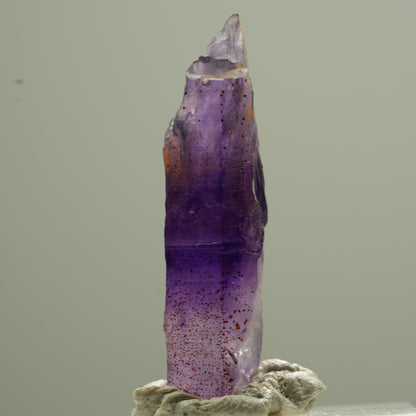 Klare Lemurian Phantom Amethyst Spitze Goboboseb, Namibia 33*12*8mm #13746