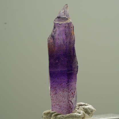 Klare Lemurian Phantom Amethyst Spitze Goboboseb, Namibia 33*12*8mm #13746