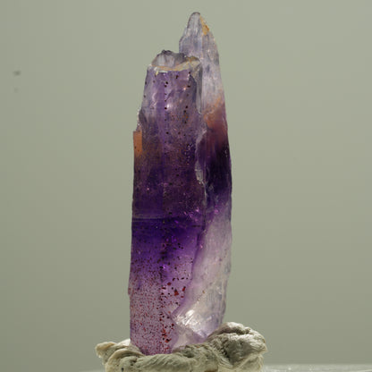 Klare Lemurian Phantom Amethyst Spitze Goboboseb, Namibia 33*12*8mm #13746