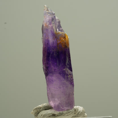Klare Lemurian Phantom Amethyst Spitze Goboboseb, Namibia 33*12*8mm #13746