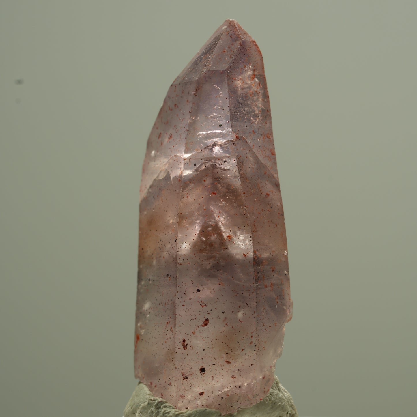 Seltene Phantom Amethyst mit Eisen Spitze Brandberg, Namibia 37*18*12mm #13747