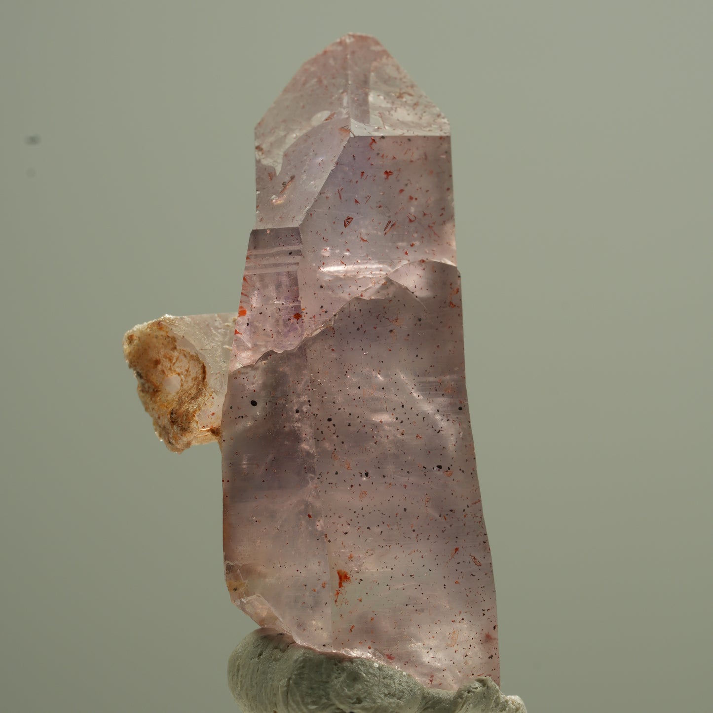 Seltene Phantom Amethyst mit Eisen Spitze Brandberg, Namibia 37*18*12mm #13747
