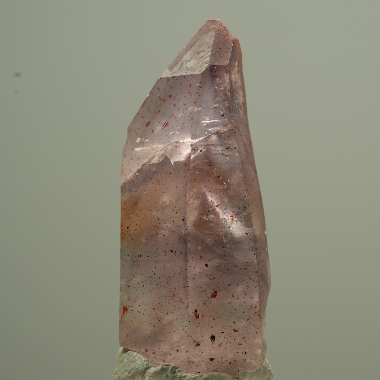 Seltene Phantom Amethyst mit Eisen Spitze Brandberg, Namibia 37*18*12mm #13747