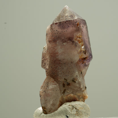 Seltene Phantom Amethyst Zepter mit Eisen Spitze Goboboseb, Namibia 35*17*13mm #13753